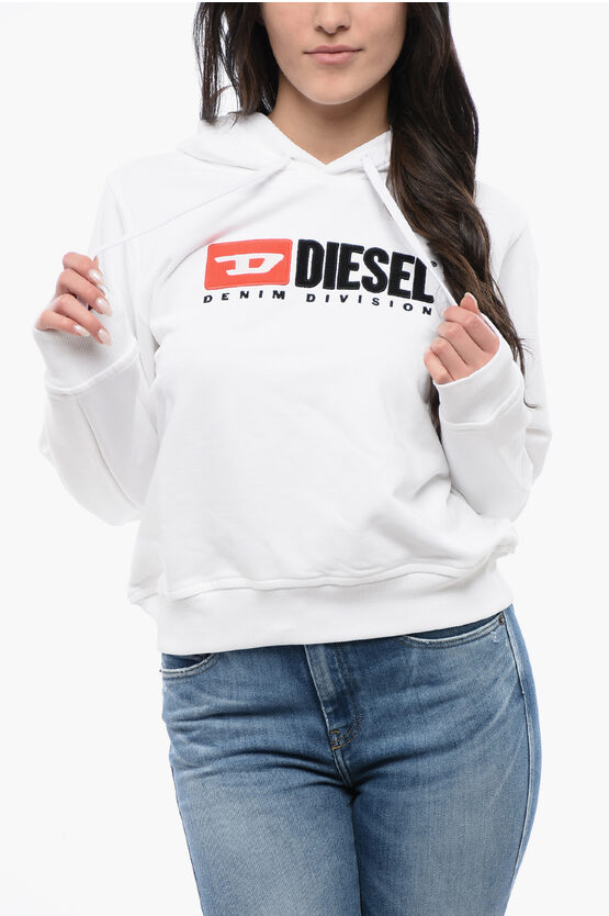 Diesel Red Tag Hoodie F-reggy-div With Embroidery Logo