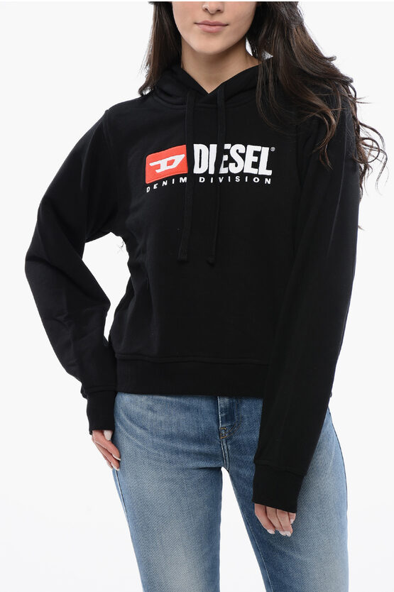 DIESEL RED TAG HOODIE F-REGGY-DIV WITH EMBROIDERY LOGO