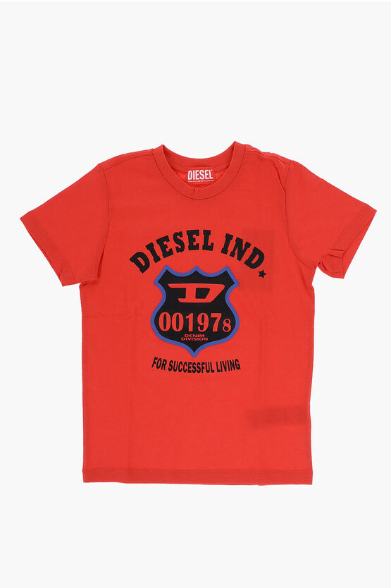Diesel Red Tag Logo-printed Twest Crew-neck T-shirt
