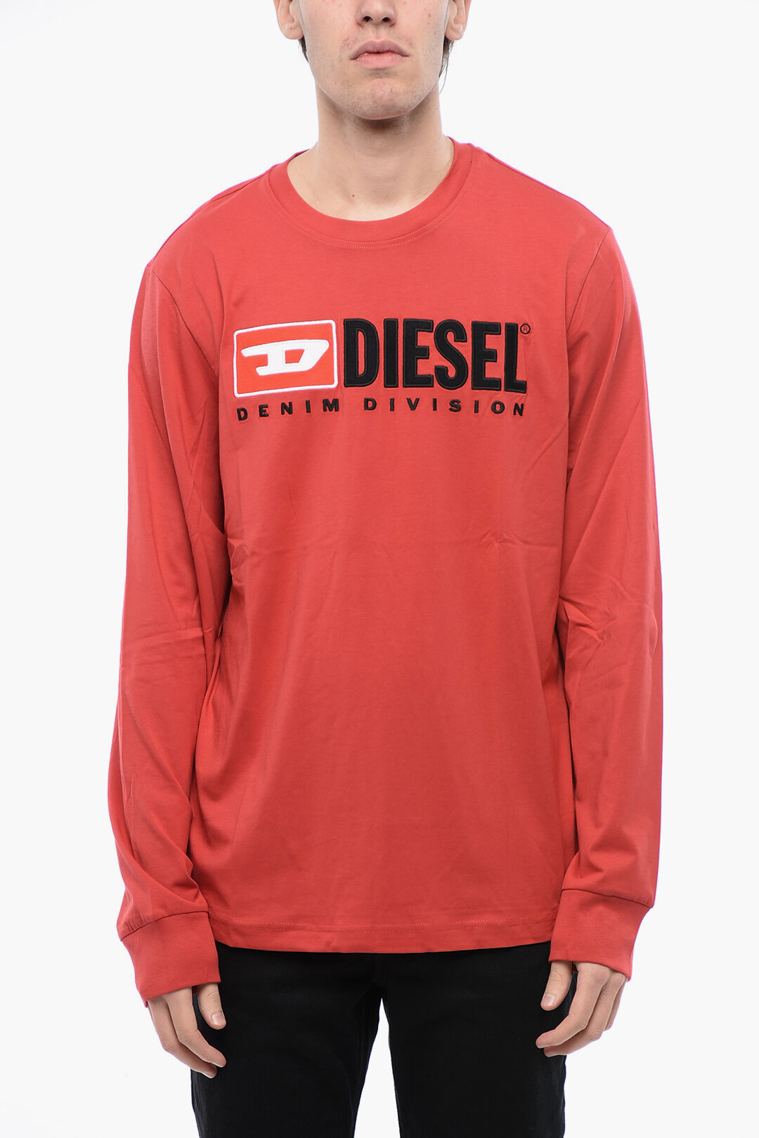 Diesel RED TAG Long Sleeved T-JUST-LS-DIV Crew-neck T-Shirt men