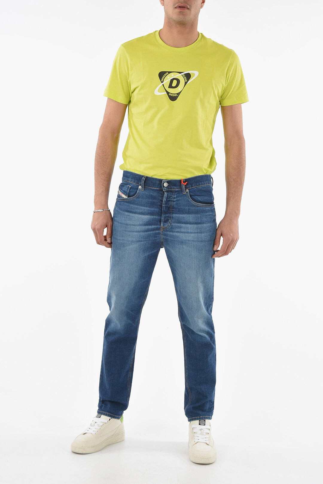 Jeans Diesel D-FINING Regular Tapered - Vert élasthanne - Taille W32 L32 - Occasion Très Bon état