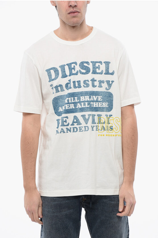 Diesel T-shirt With Inside-out Logo Print