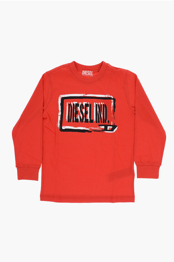 Diesel Red Tag Printed Tostml Crew-neck T-shirt