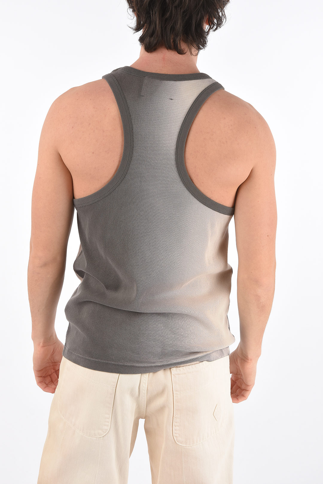 Diesel RED TAG Ribbed Tank Top with Terry Patch men - Glamood Outlet