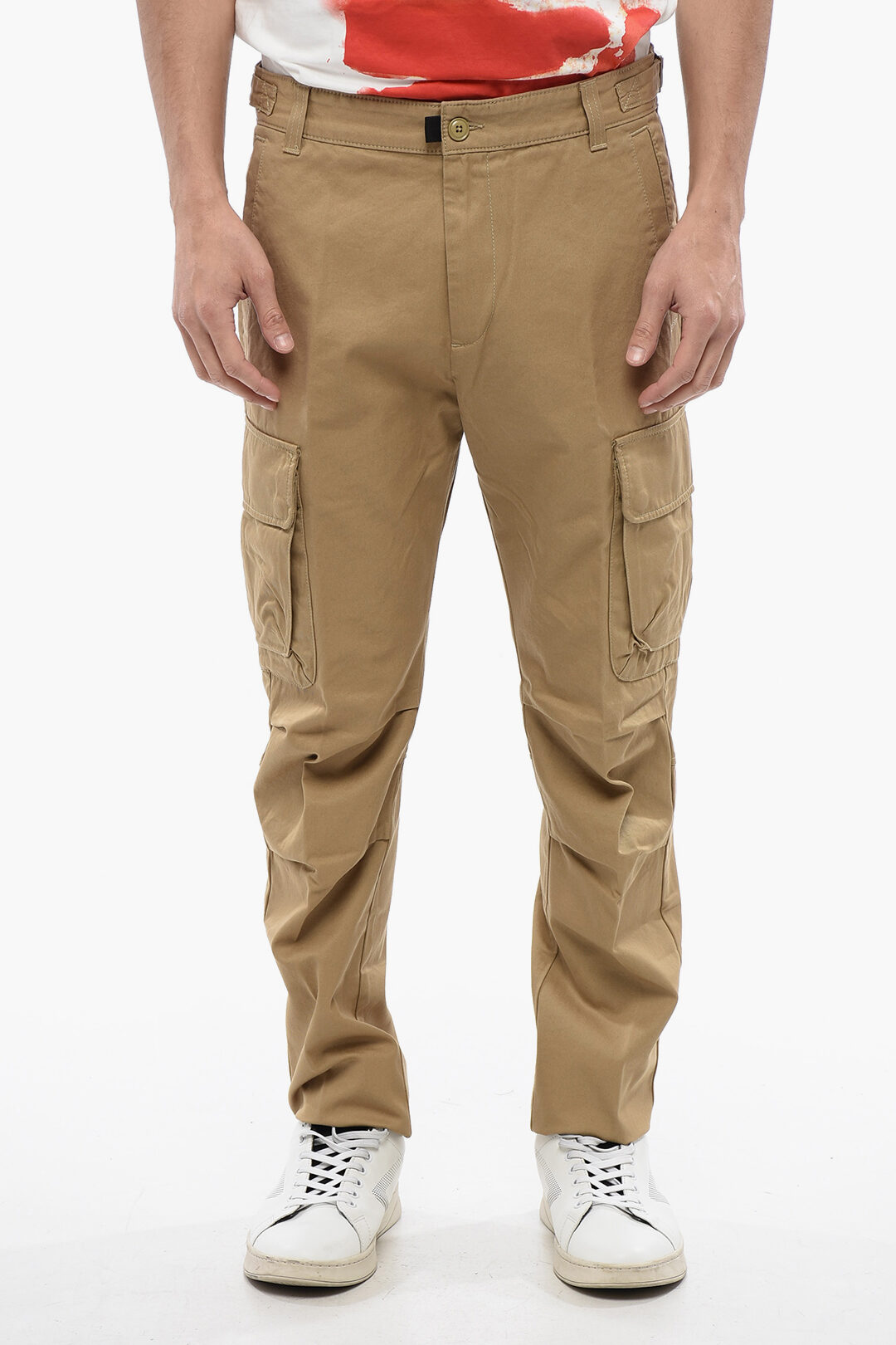【COLOR iN ID】twil cargo pants Stretch Broken Twil Garment Dyed 'Old' Treatment - Sneaker