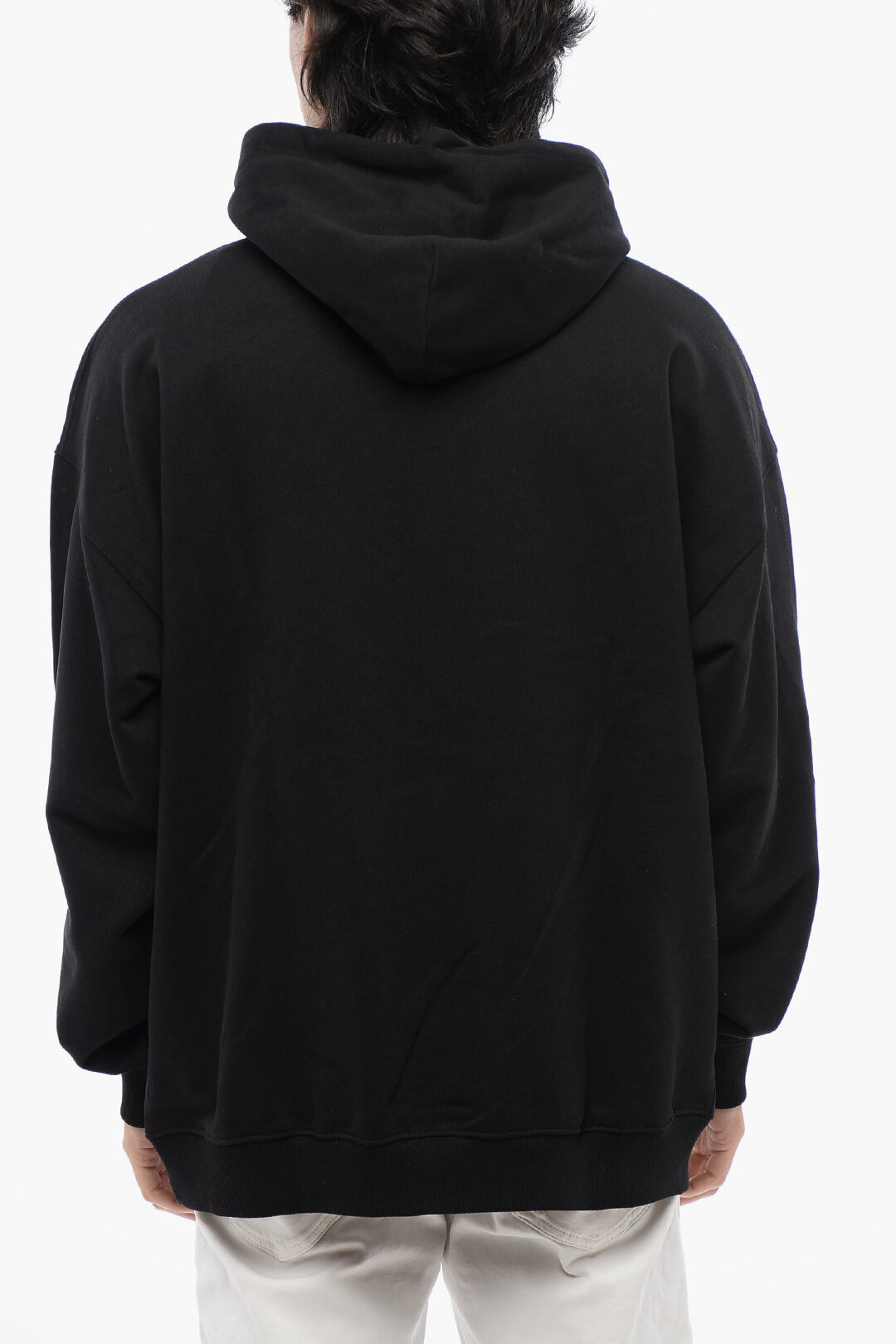 【UNISEX】DIESEL『S-UMMER-BIGOVAL プルオーバースウェット』 Men's Hoodie with embossed Oval D | Grey | Diesel