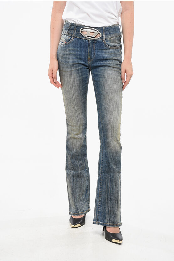 Diesel Red Tag Vintage Washed Propol Bootcut Denims With Integrated Grösse 25 In Blue
