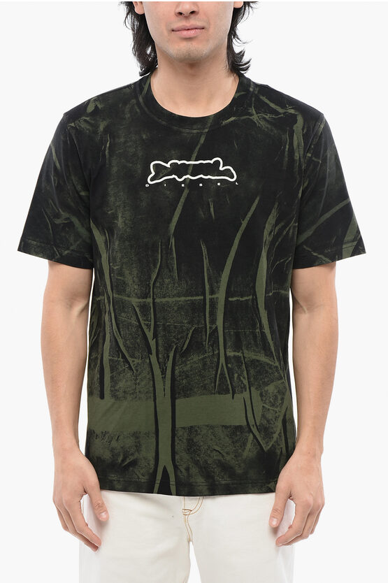 Diesel Red Tag Wrinkled Effect T-just-n3 Crew-neck T-shirt