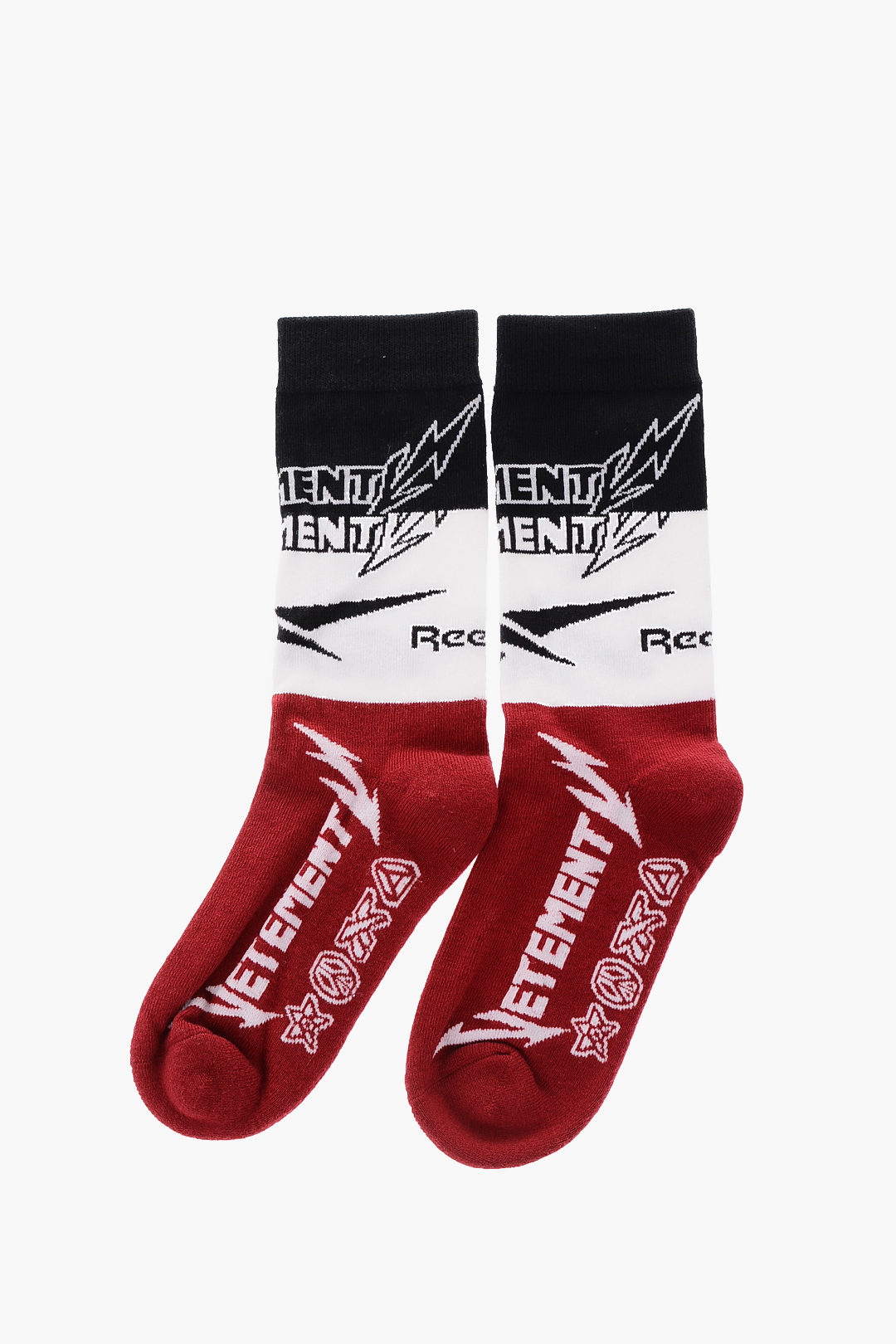 Vetements REEBOK embroidered long socks women - Glamood Outlet