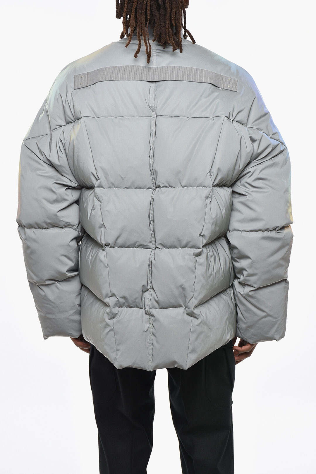 Rick Owens Reflective Fabric Quilted Down Jacket men - Glamood Outlet