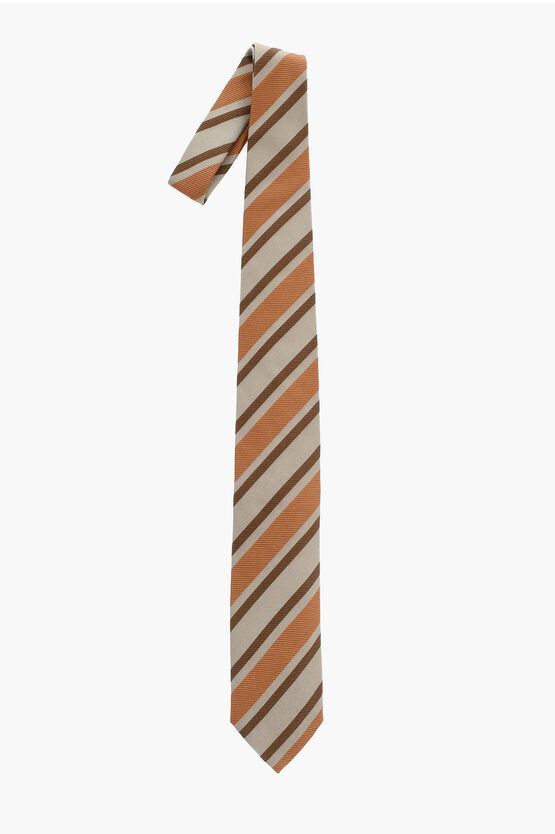 Corneliani Regimental Striped Silk Tie