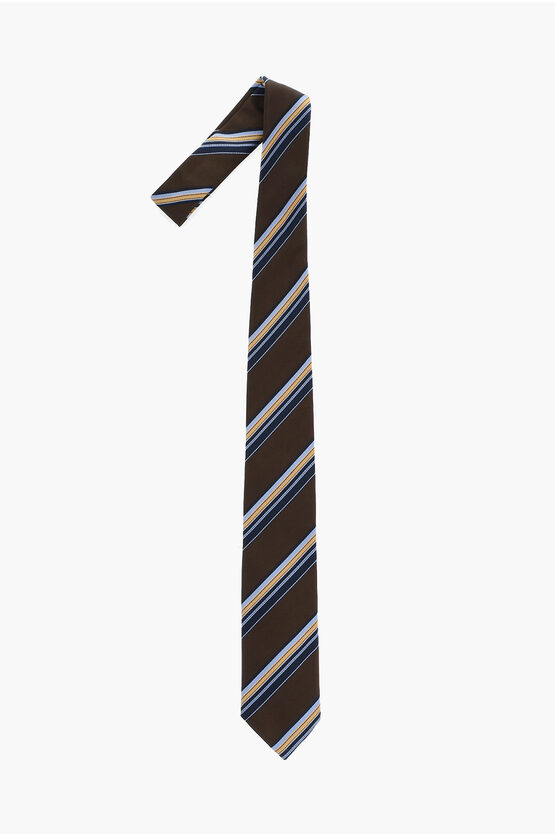 Corneliani Regimental Striped Silk Tie