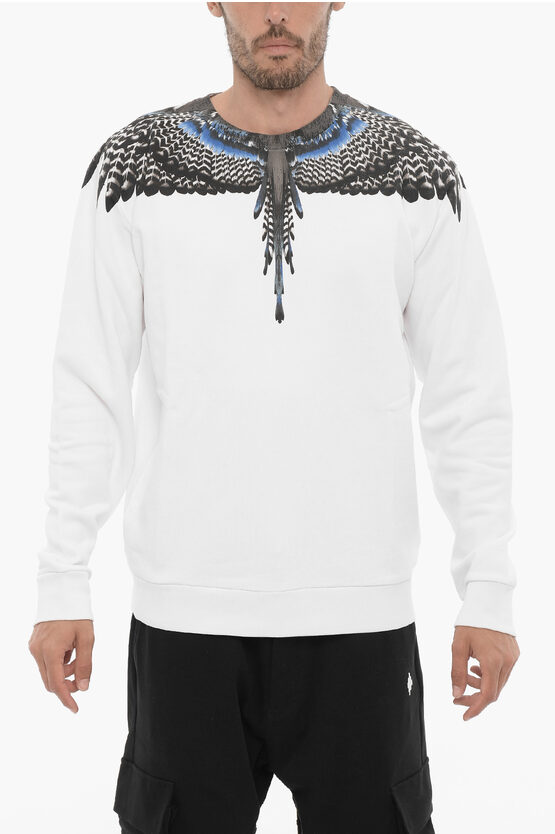 Shop Marcelo Burlon County Of Milan Regular Fit Grizzly Crew-neck Sweatshirt