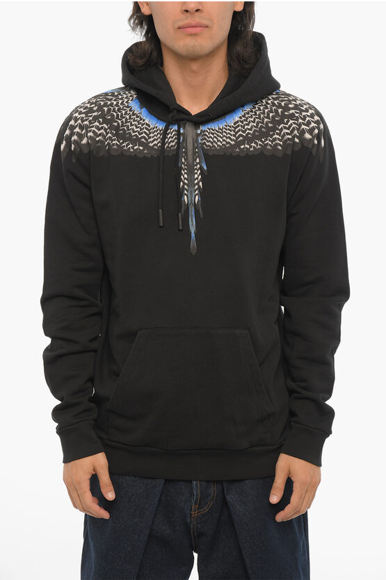 Shop Marcelo Burlon County Of Milan Regular Fit Grizzly Wings Hoodie