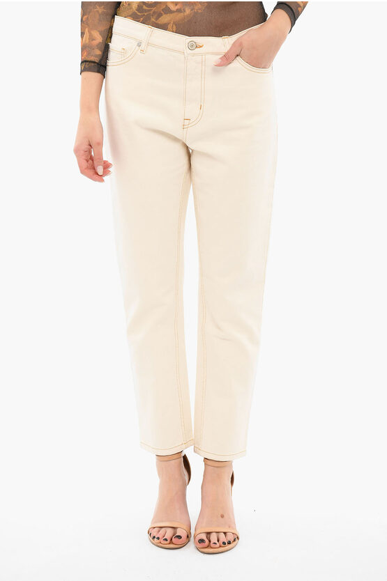 Paul Smith Regular Fit Jeans With Contrasting Seams In Neutral