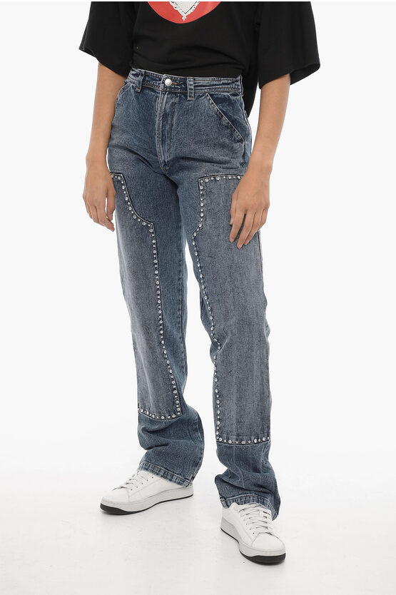 Shop Des Phemmes Regular Fit Jeans With Jewels Trims 21cm