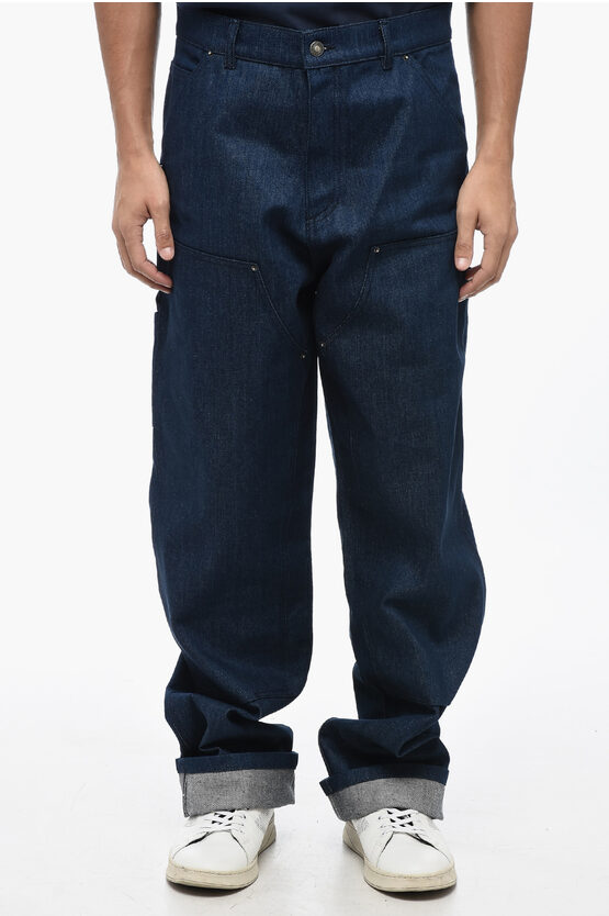 SKY HIGH FARM REGULAR FIT JEANS WITH MAXI PATCHES 25CM 