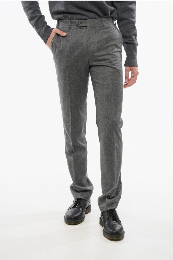 Corneliani Regular Fit Leader Wool Pants