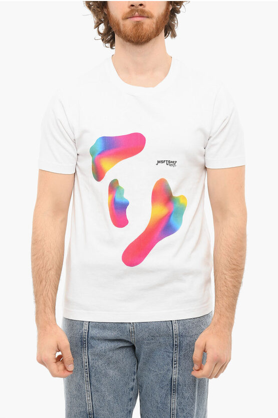 Msftsrep Regular Fit Printed Abstract Short Sleeved T-shirt In White