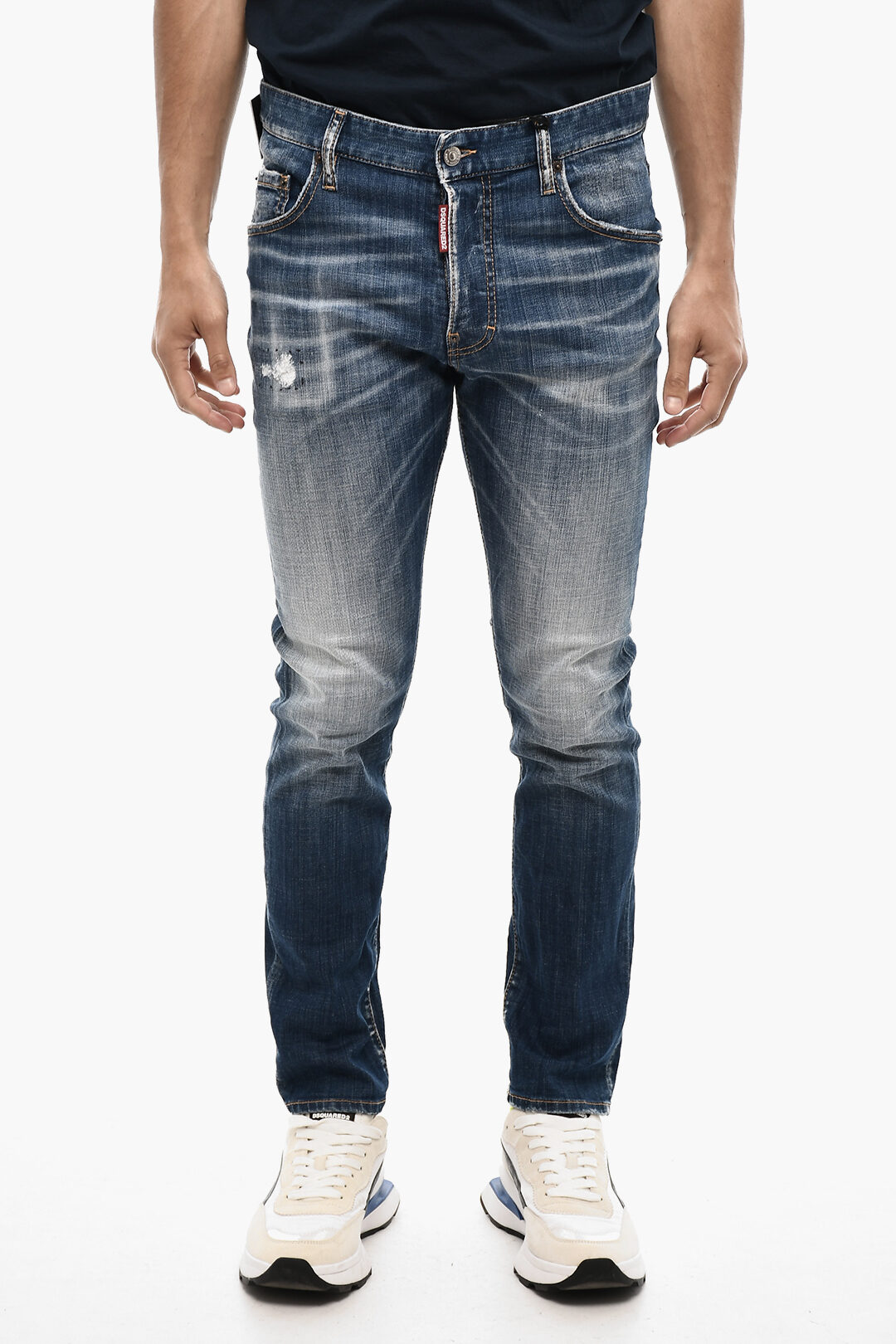 Dsquared2 Regular Fit Stone Washed Jeans men - Glamood Outlet