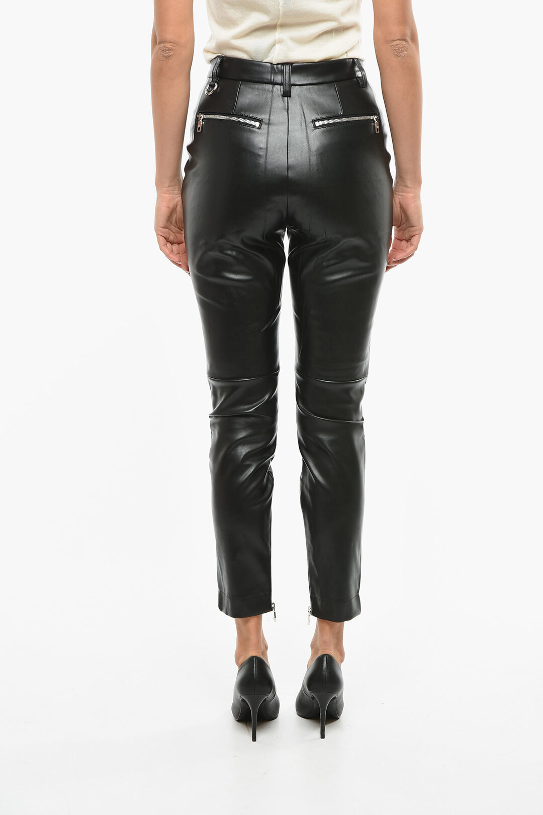 Dolce & Gabbana Regular fit Vegan Leather Pants women Glamood Outlet