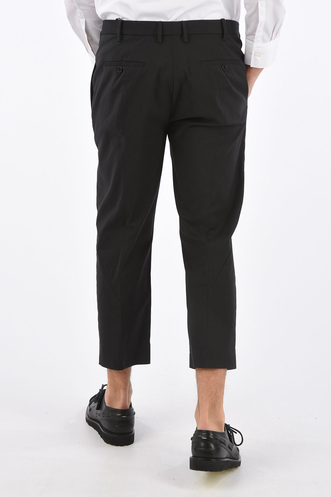 Comfort Fit Cropped Trousers by Kaleidoscope  Kaleidoscope