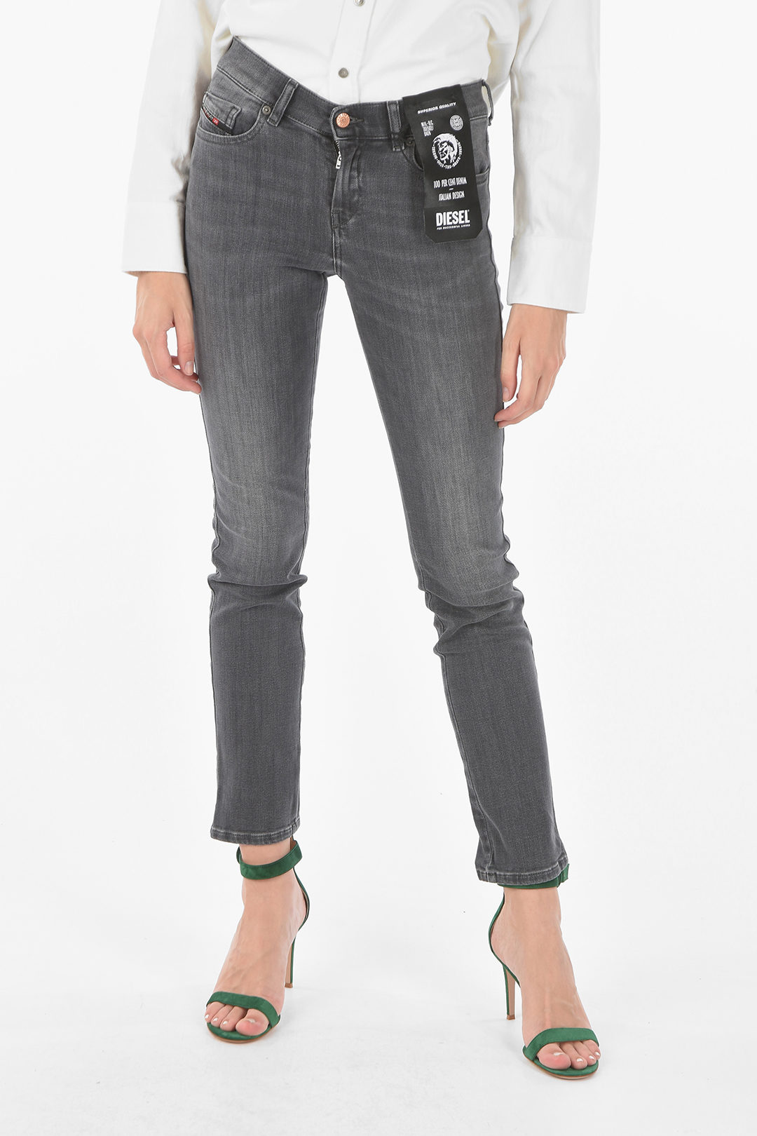 regular waist D-SANDY straight fit jeans - Glamood Outlet