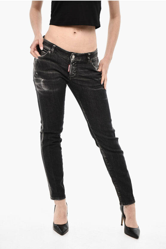 Dsquared2 Regular Waist Dark Wash Jeans