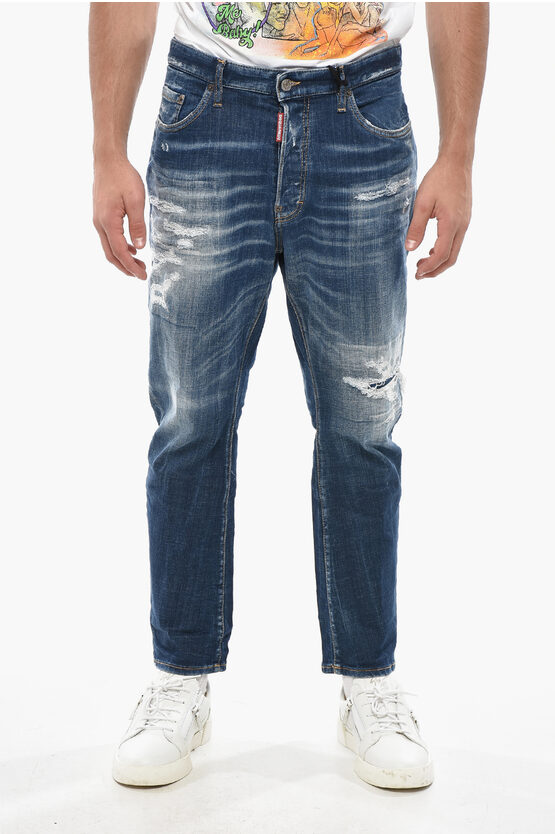 Dsquared2 Regular Waist Regular Fit Jeans In Blue