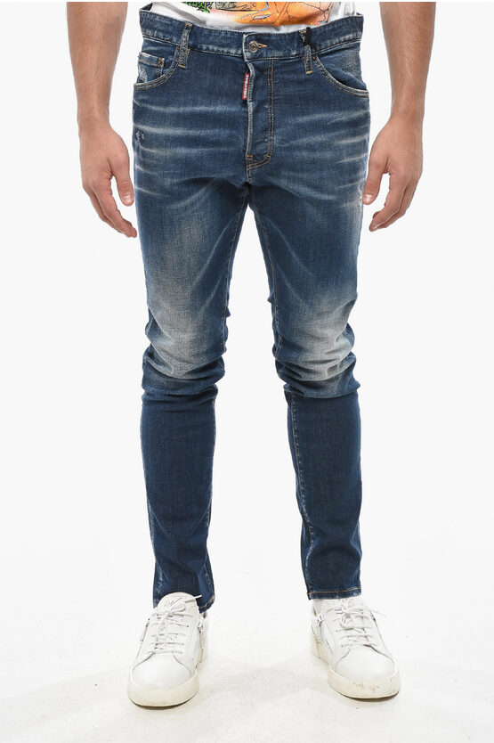 Dsquared2 Regular Waist Regular Fit Jeans In Blue