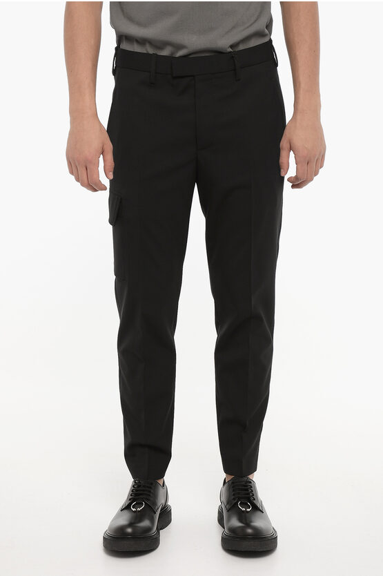 Shop Neil Barrett Regular Waist Skinny Fit Cargo Pants