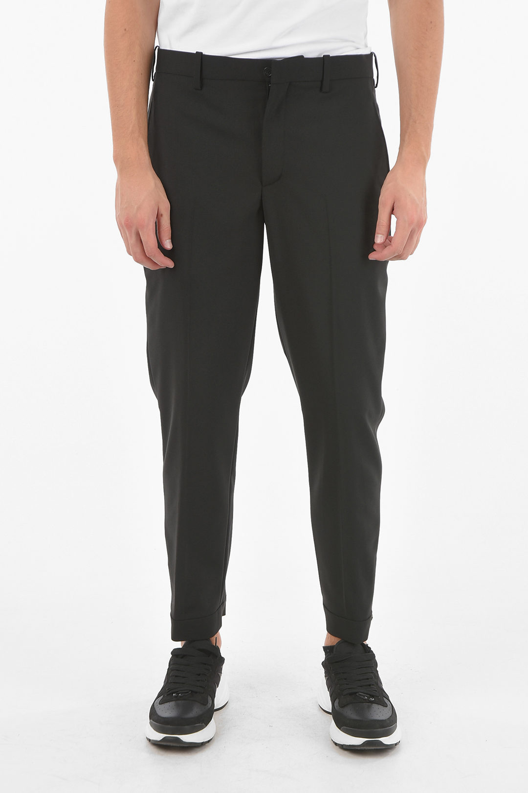 DKNY Twill Side-Zip Ankle Pants - Macy's