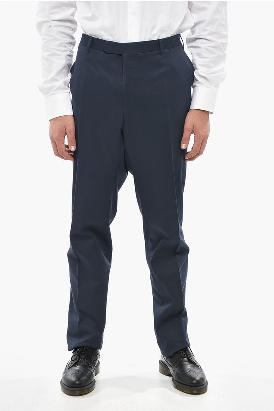 Corneliani Regular Waist Straight Fit Pants In Blue