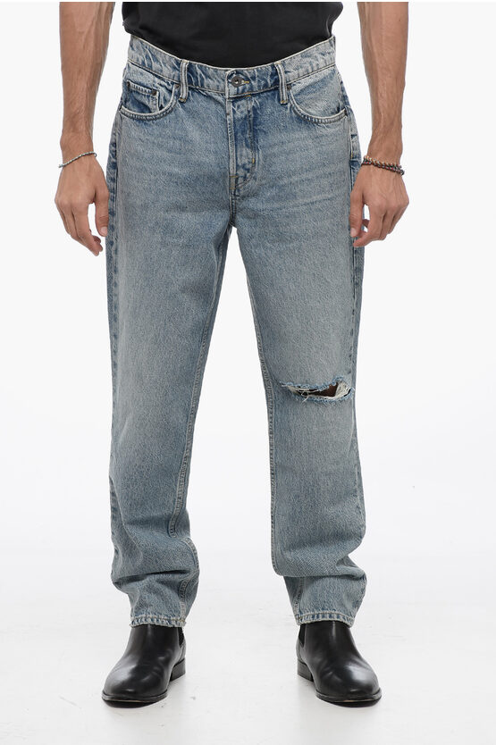 Shop Allsaints Regular Waist Straight Leg Curtis Jeans 18cm