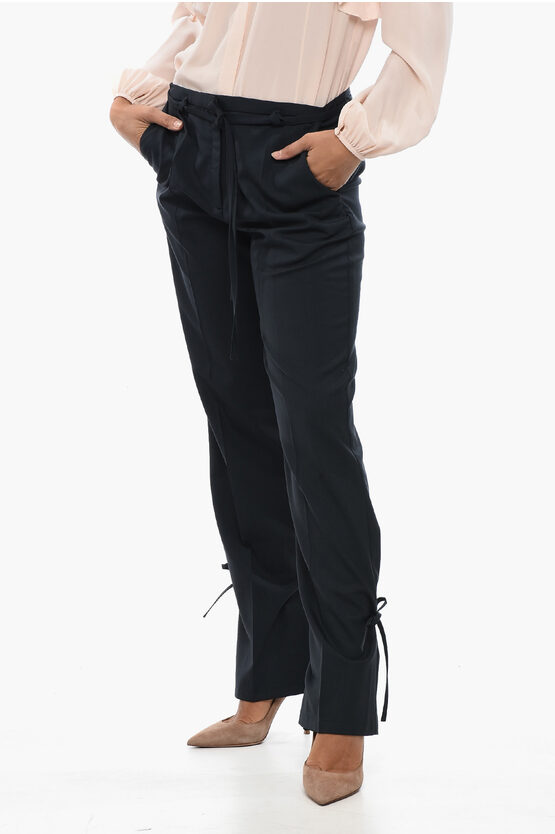 Eudon Choi Relaxed-fit Pants With Lace Detail