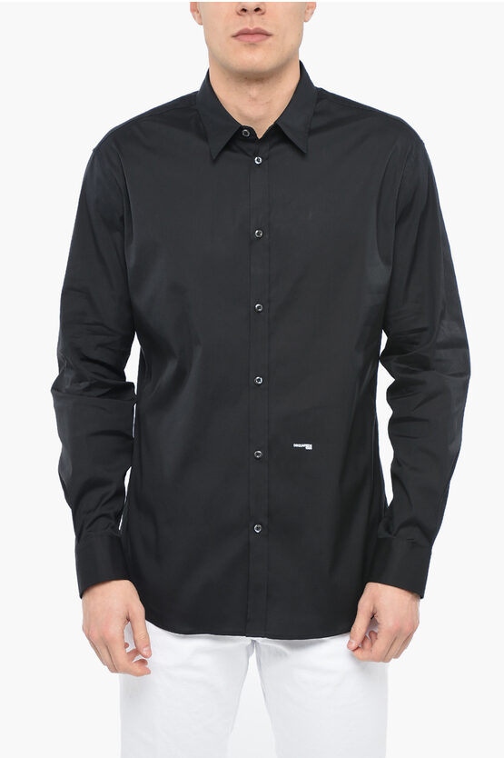 Dsquared2 Men's Dsquared Classic-collar Poplin Shirt