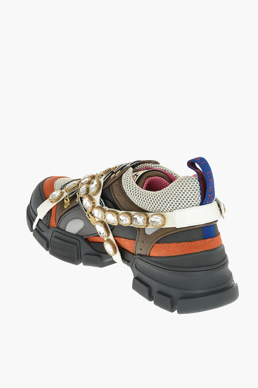 Gucci Removable Crystal Strap FLASHTRECK Multicolor Sneakers men - Glamood  Outlet