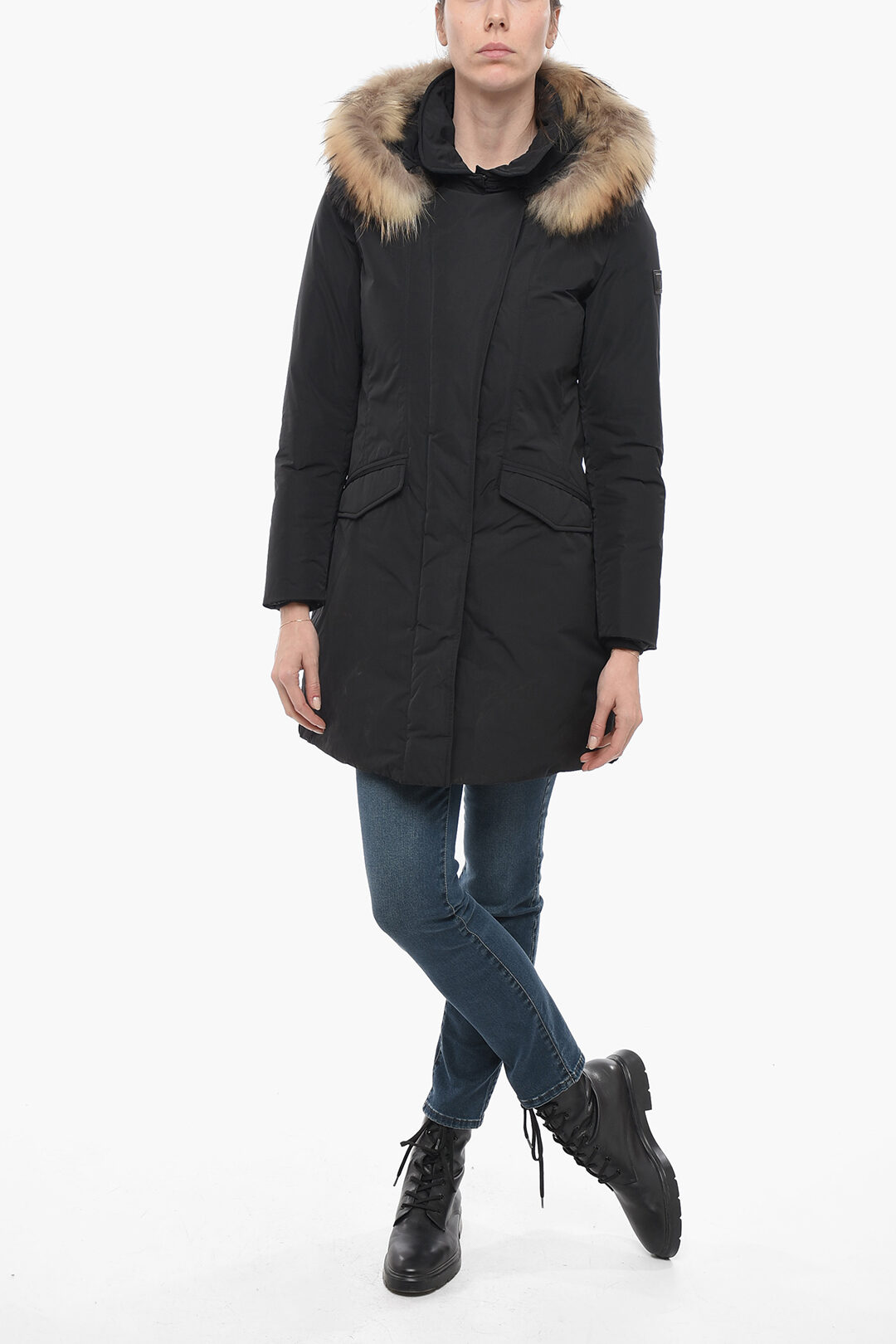 Woolrich Removable Fur MODERN VAIL Down Jacket women Glamood Outlet