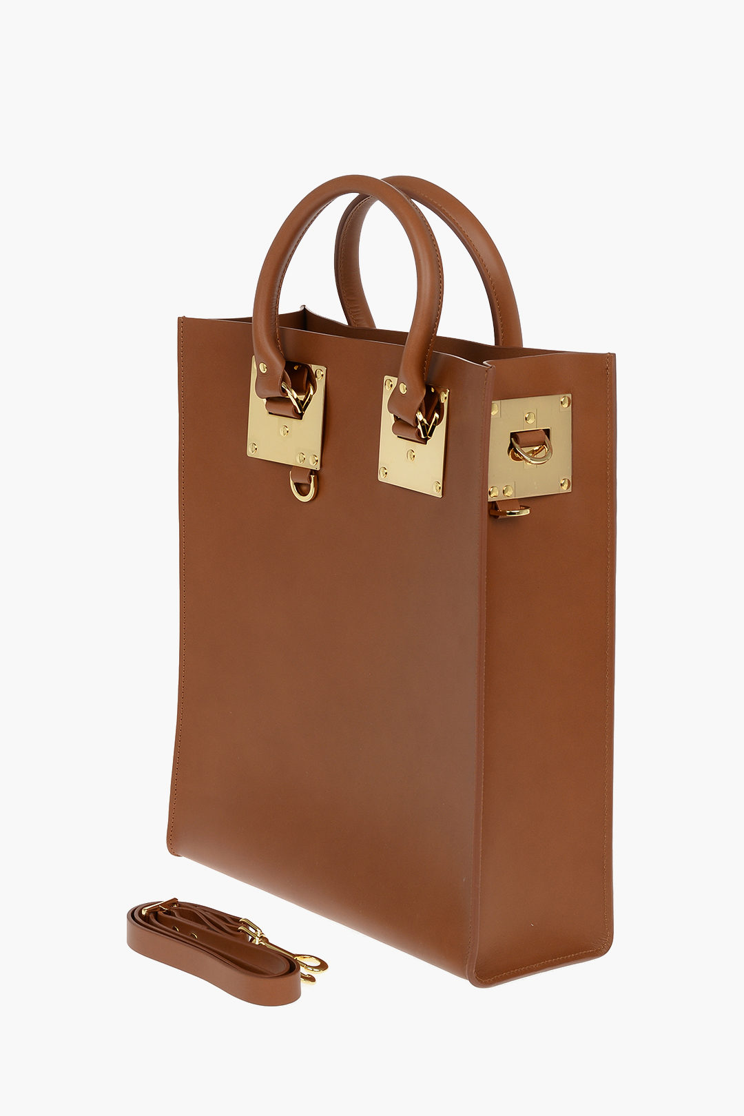 Removable Shoulder Strap ALBION S22 Leather Tote Bag