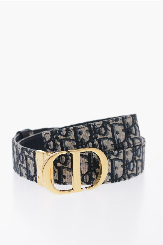 ベルト Dior 30 Montaigne Reversible Belt 30 Montaigne Reversible Belt Blue Smooth Calfskin and Dior
