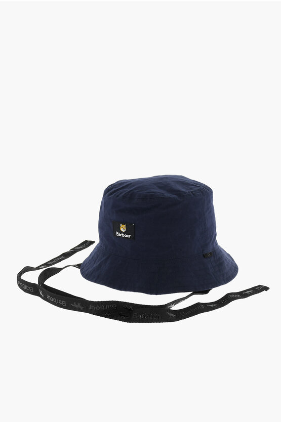 BARBOUR REVERSIBLE BUCKET HAT WITH REMOVABLE STRAP 