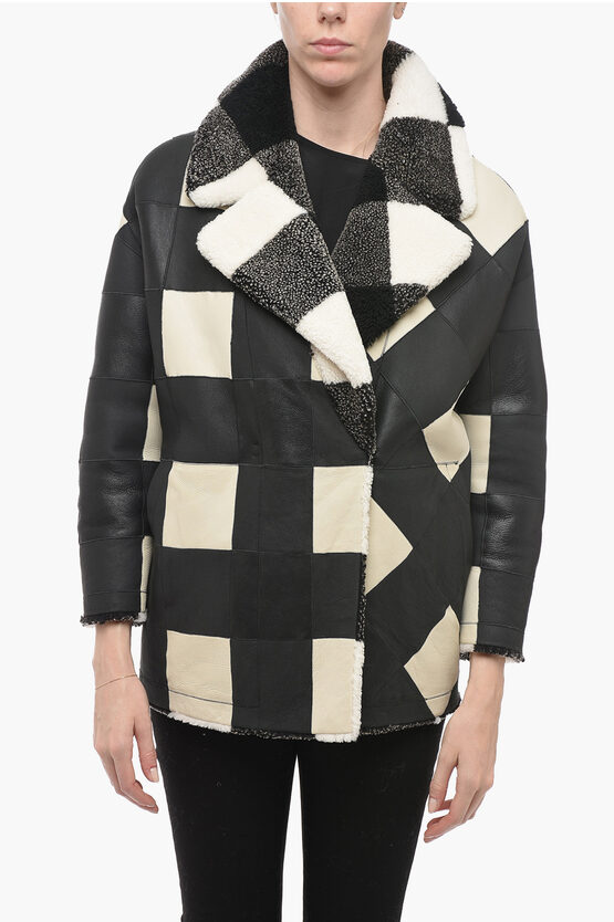 WOOLRICH REVERSIBLE MAYA SHEARLING JACKET