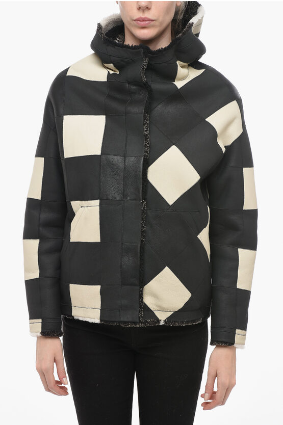 Shop Woolrich Reversible Modoc Shearling Jacket