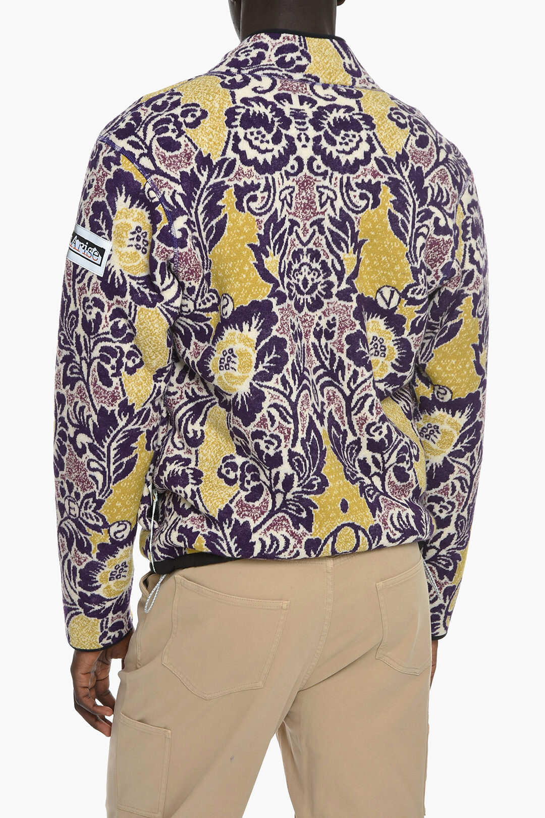 Pink Corgi Pattern Print Men's Bomber Jacket