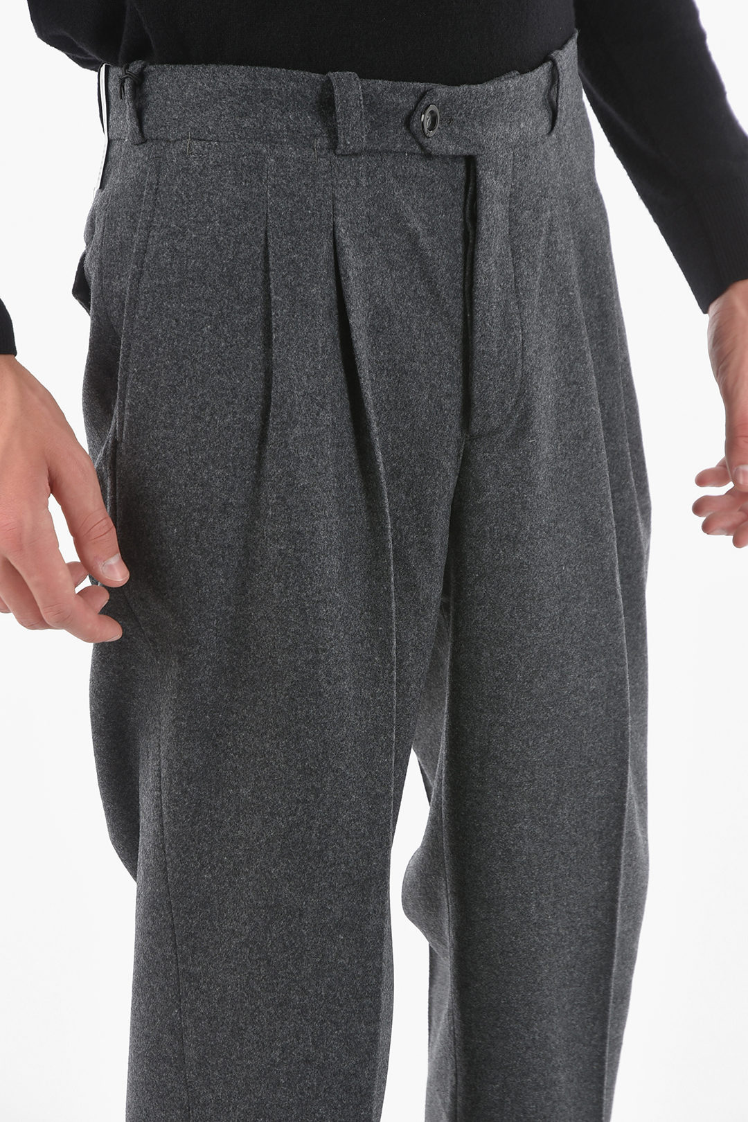 PT01 REWORKED Woolblend THE REPORTER Doublepleated Chino Pants men