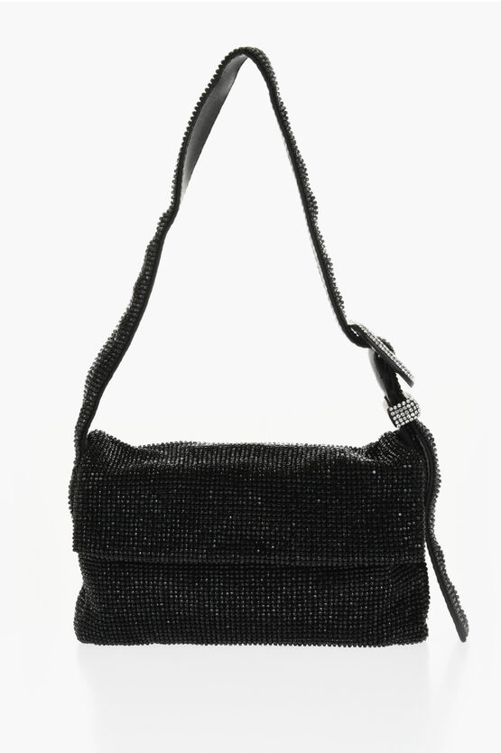 Benedetta Bruzziches Rhinestone And Satin Vitty La Mignon James Bond Shoulder Bag
