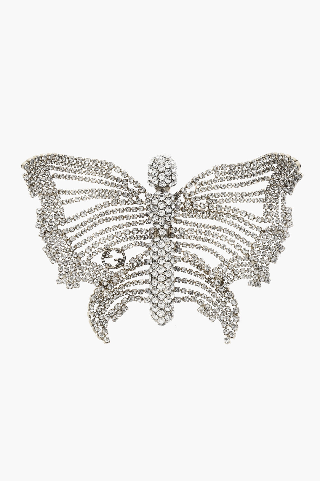 Gucci Rhinestone Maxi Butterfly-Shaped Pin women - Glamood Gucci Rhinestone Maxi Butterfly-Shaped Pin women - Glamood