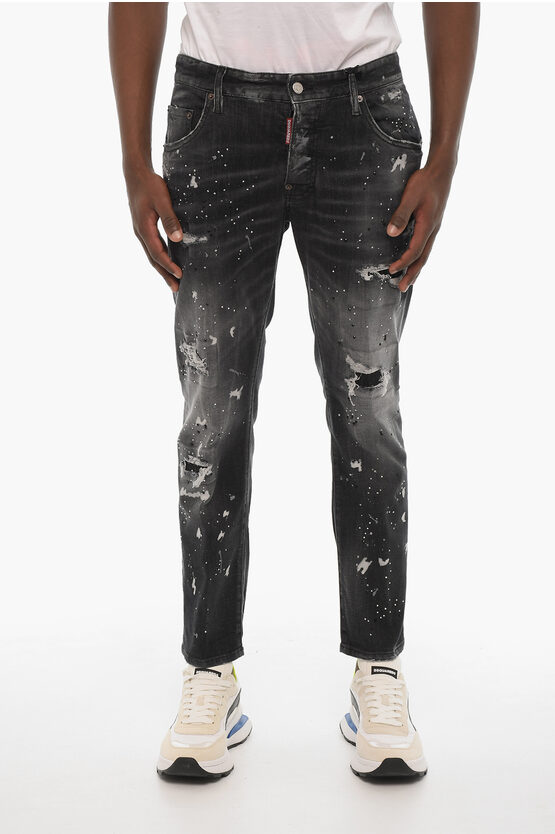 Dsquared2 Rhinestone Regular Fit Jeans