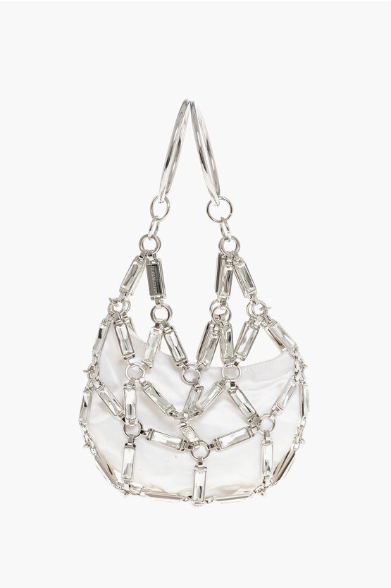 Dsquared2 Rhinestoned Net Jewel Clutch