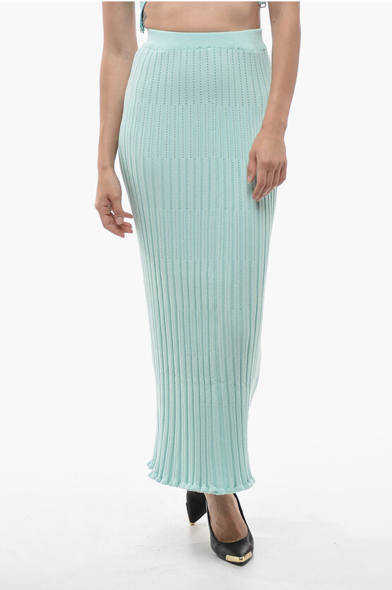 Shop Aeron Ribbed Aria Maxi Skirt With Elastic Waistband